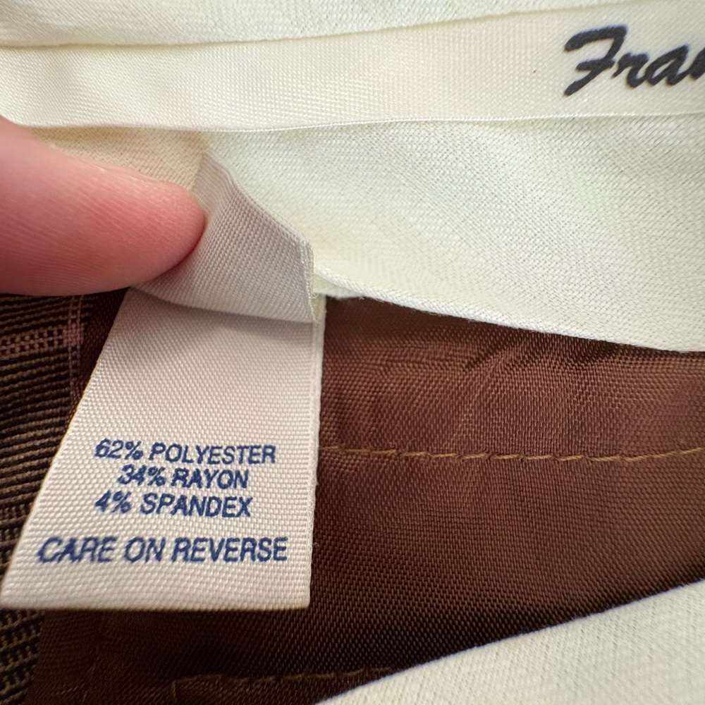 Frankie B. Brown Plaid Trousers - Picture 12 of 16